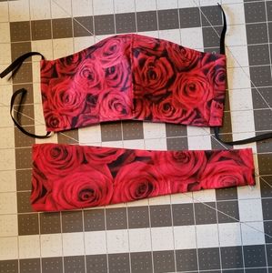 Fabric mask and headband